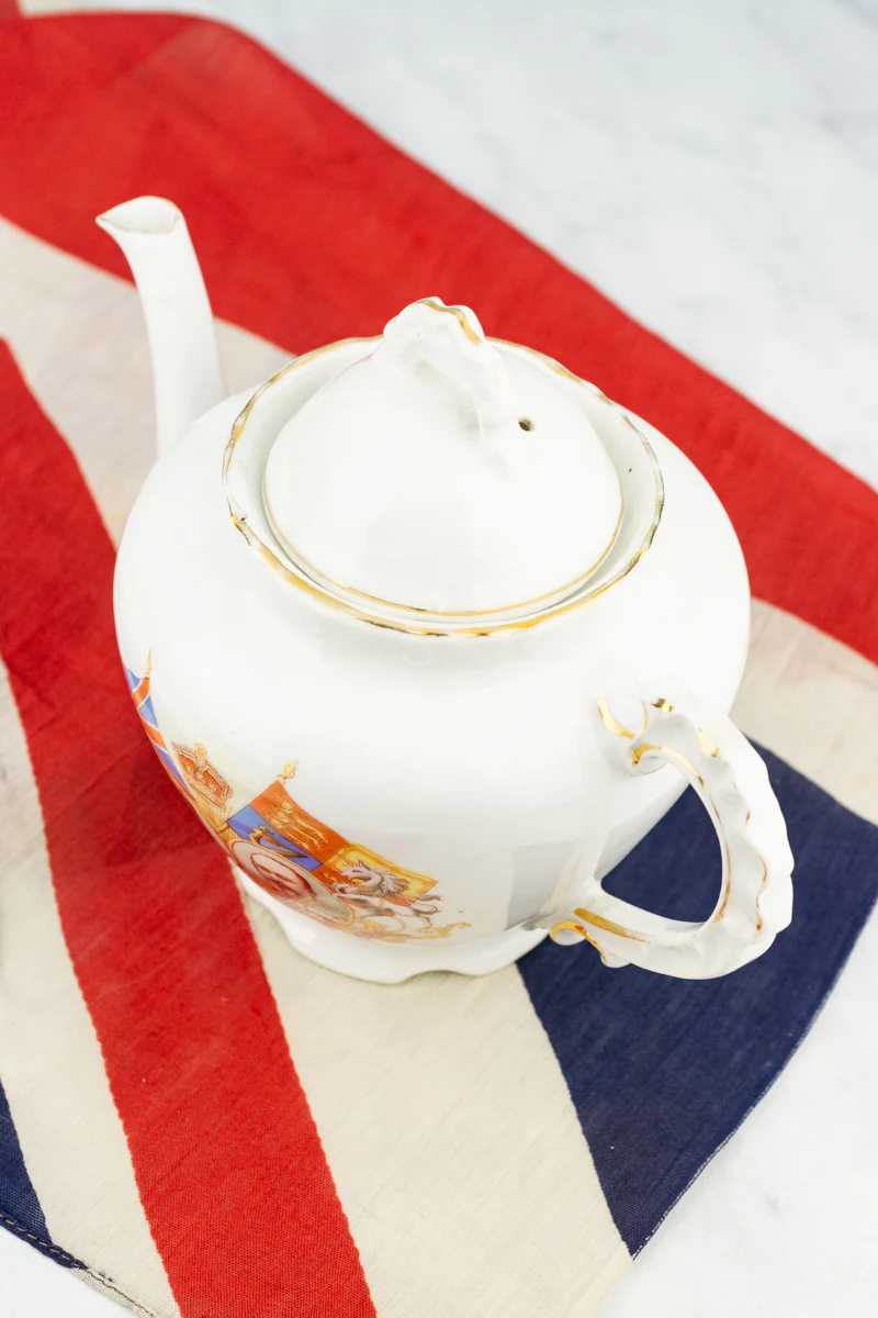 Antique Edward VII and Queen Alexandra 1902 Coronation Teapot - Image 15