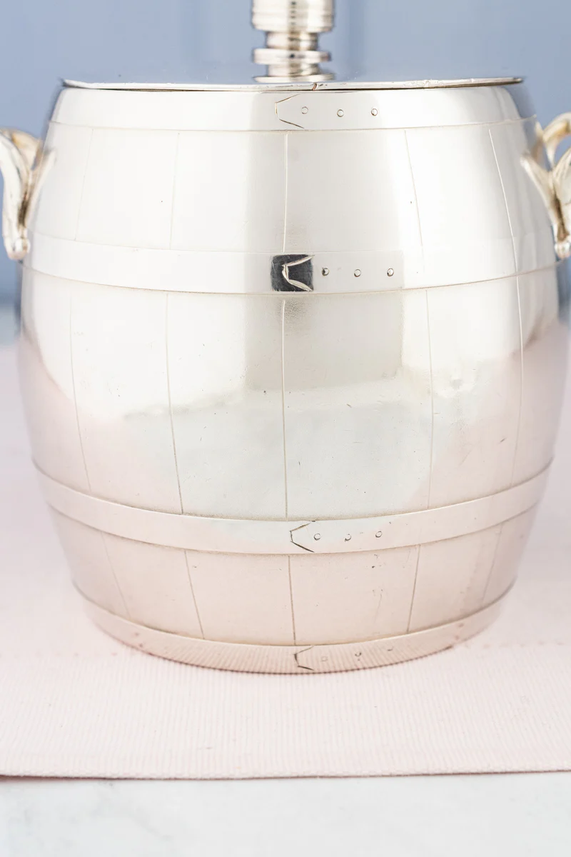 Antique Canadian Silverplate Biscuit Barrel - Image 7