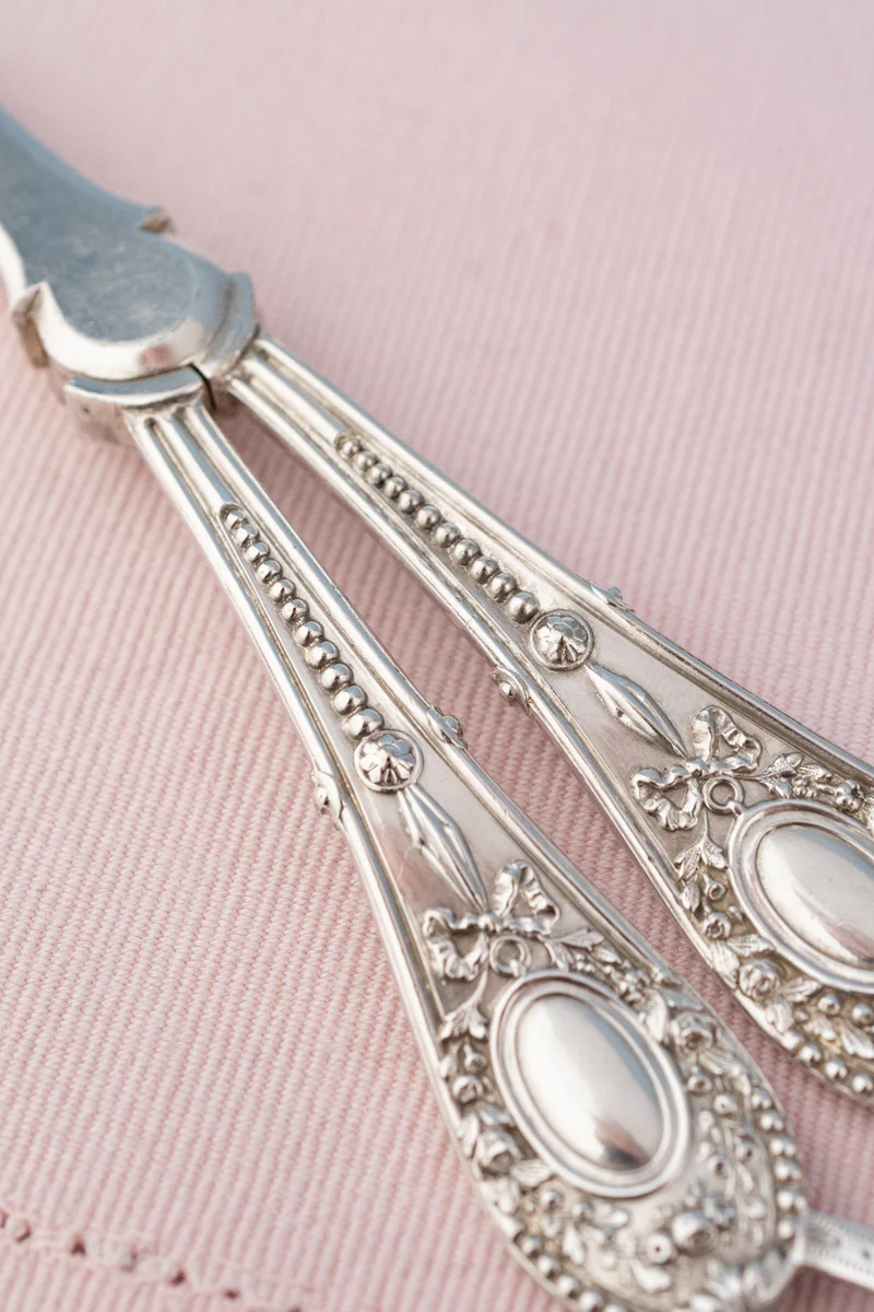 Antique English Silverplate Grape Shears - Image 14