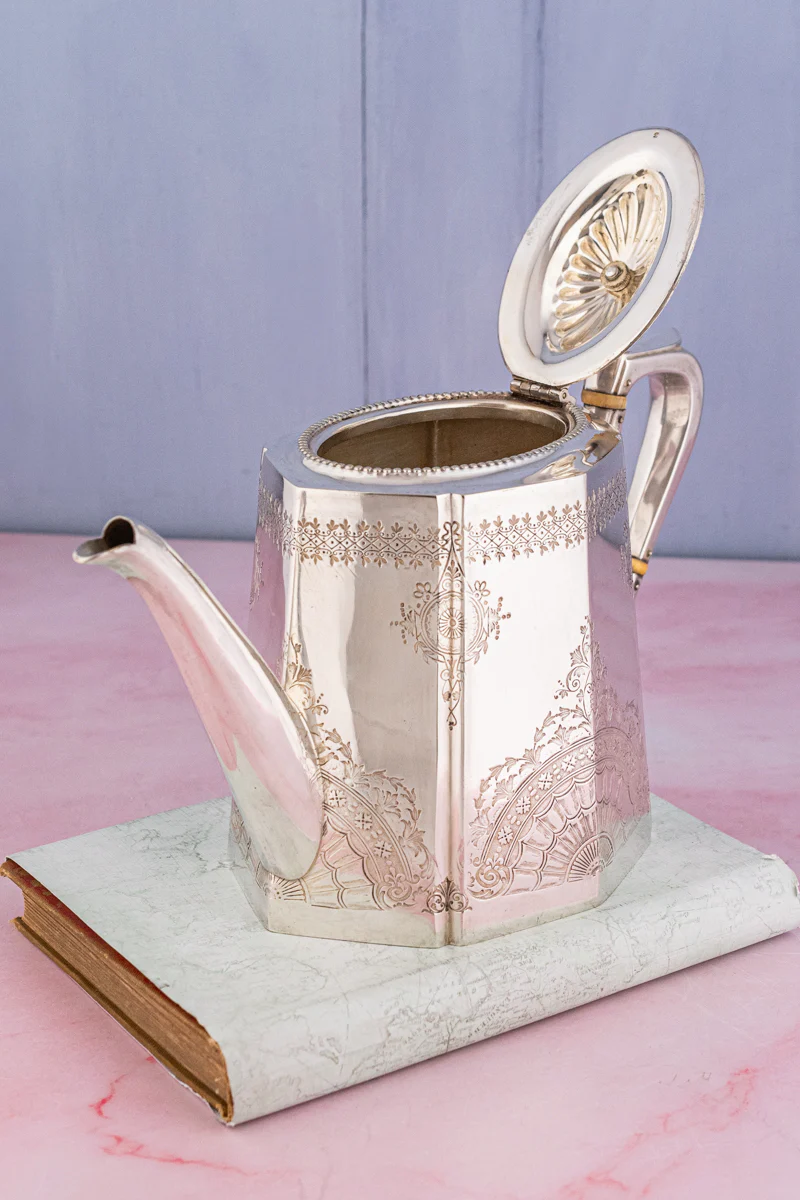 Victorian English Silverplate Teapot - Image 3