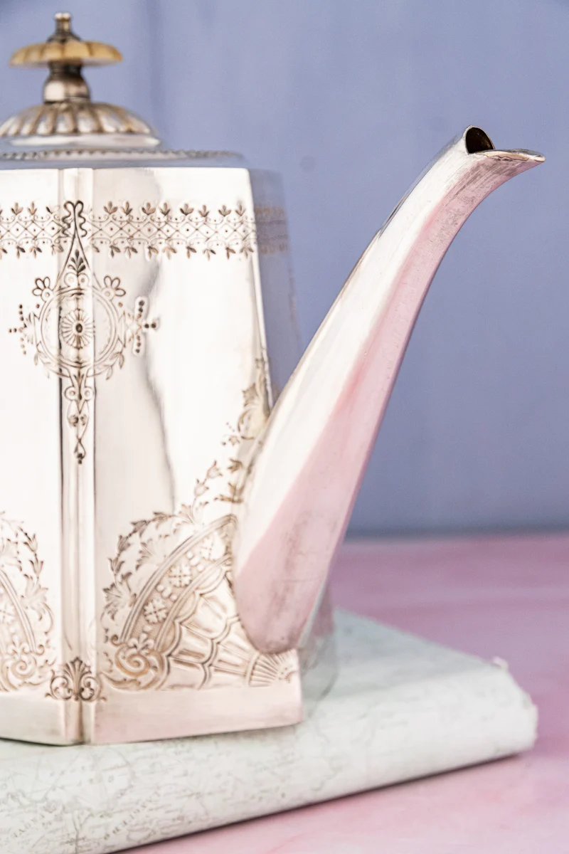 Victorian English Silverplate Teapot - Image 5