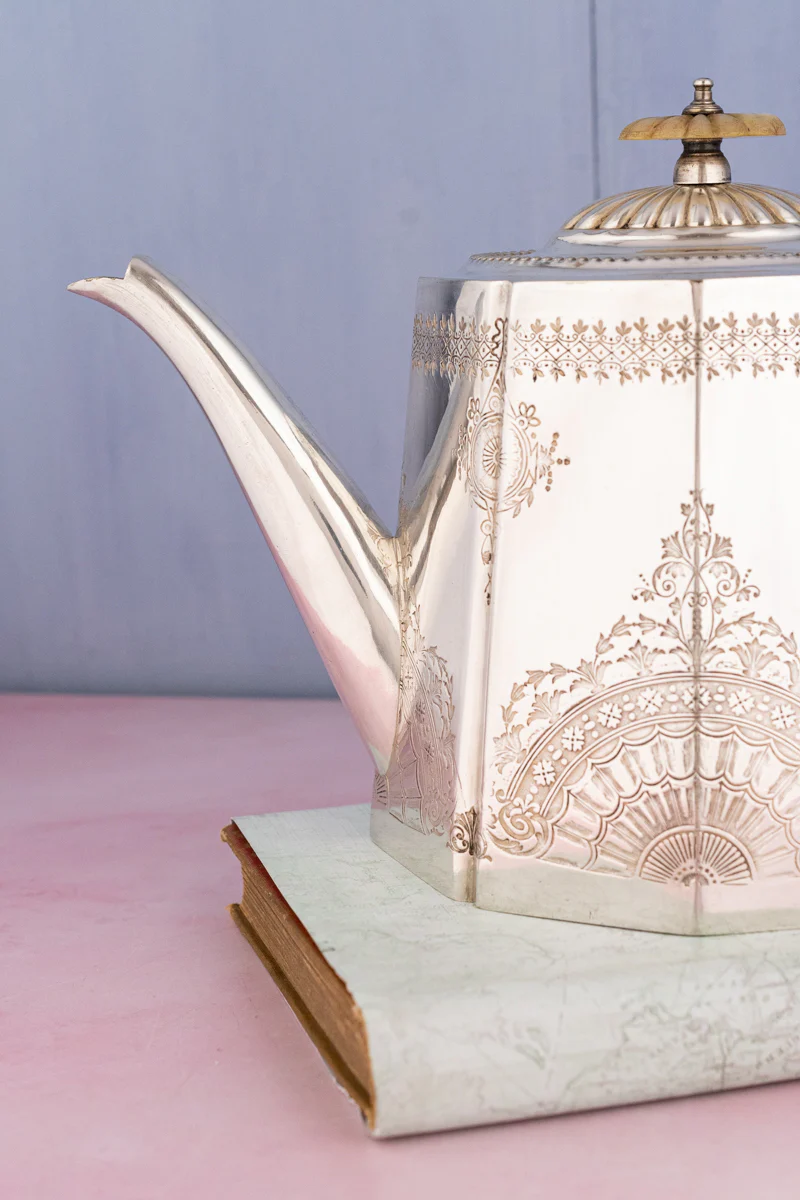 Victorian English Silverplate Teapot - Image 6