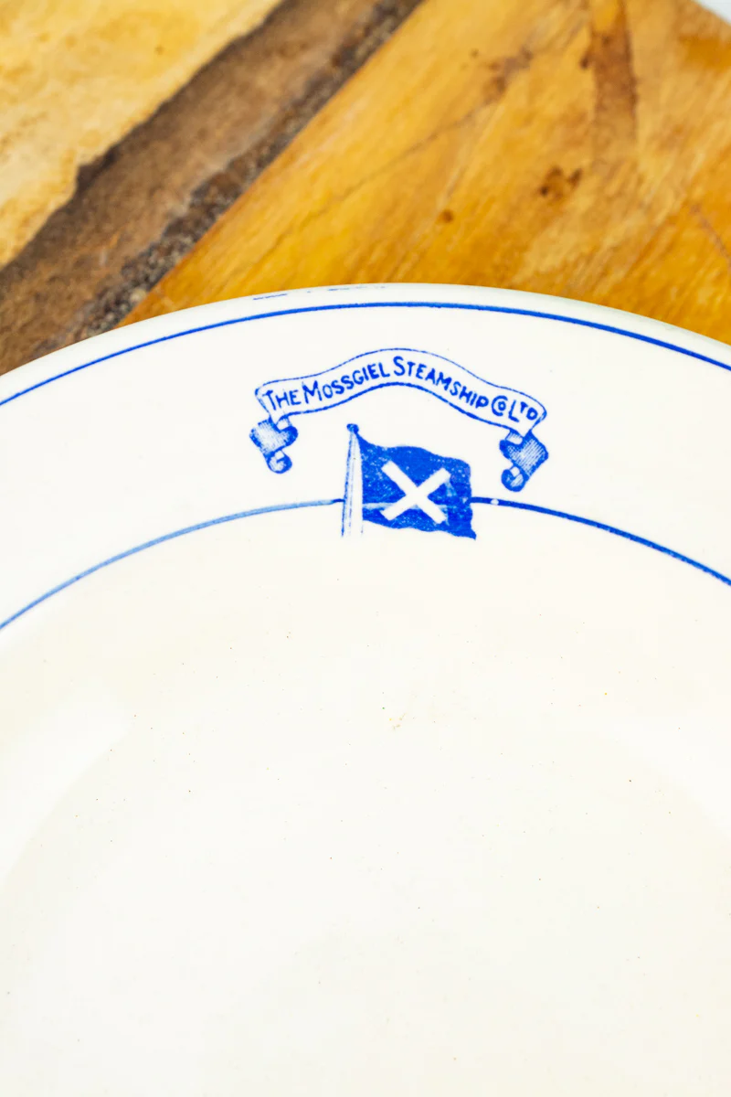 Antique Ironstone Mossgiel Steamship Co. Soup Bowl - Image 3