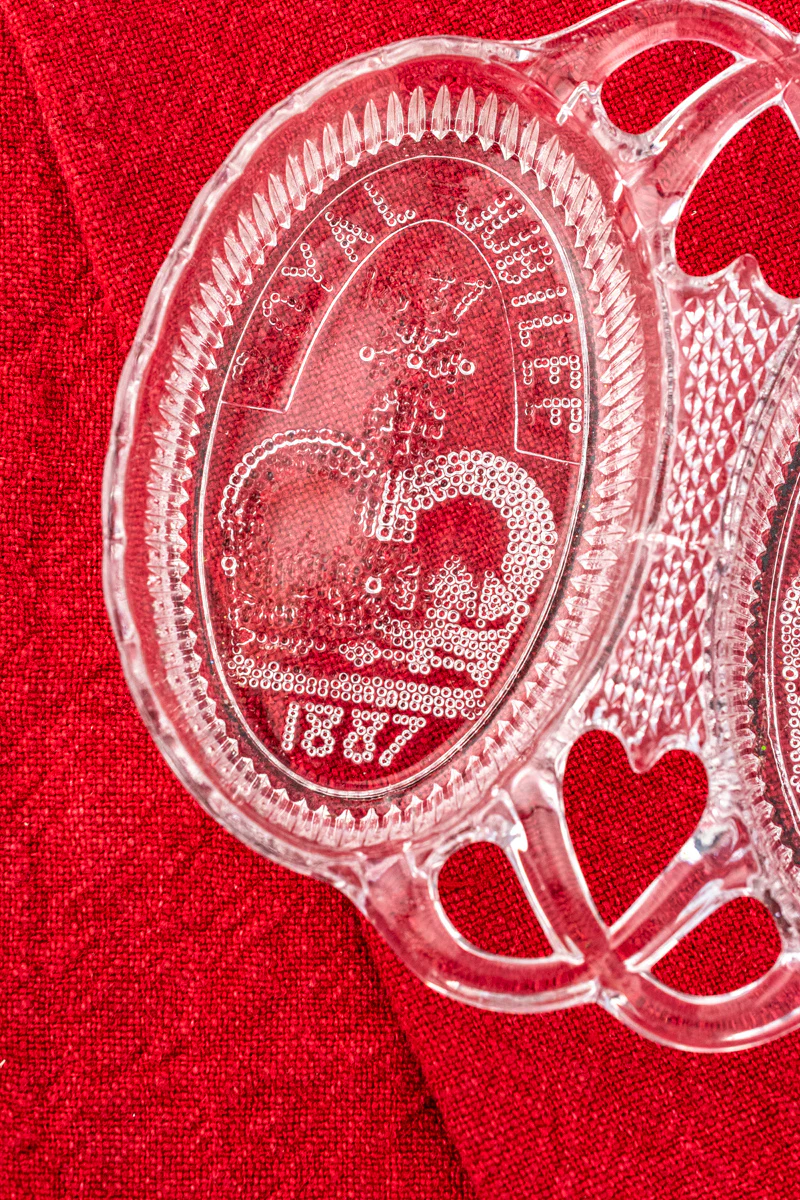 Queen Victoria 1887 Golden Jubilee Glass Sweetheart Dish - Image 4
