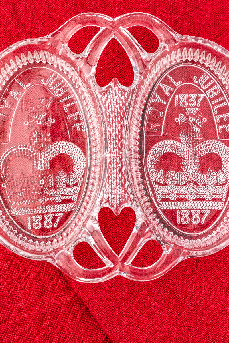 Queen Victoria 1887 Golden Jubilee Glass Sweetheart Dish - Image 5