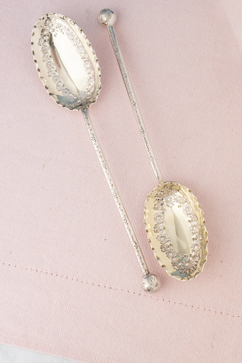 Antique Silverplate & Mother of Pearl 7-piece Fruit Service with Grape Shears, Nutcrackers and Picks - Image 14