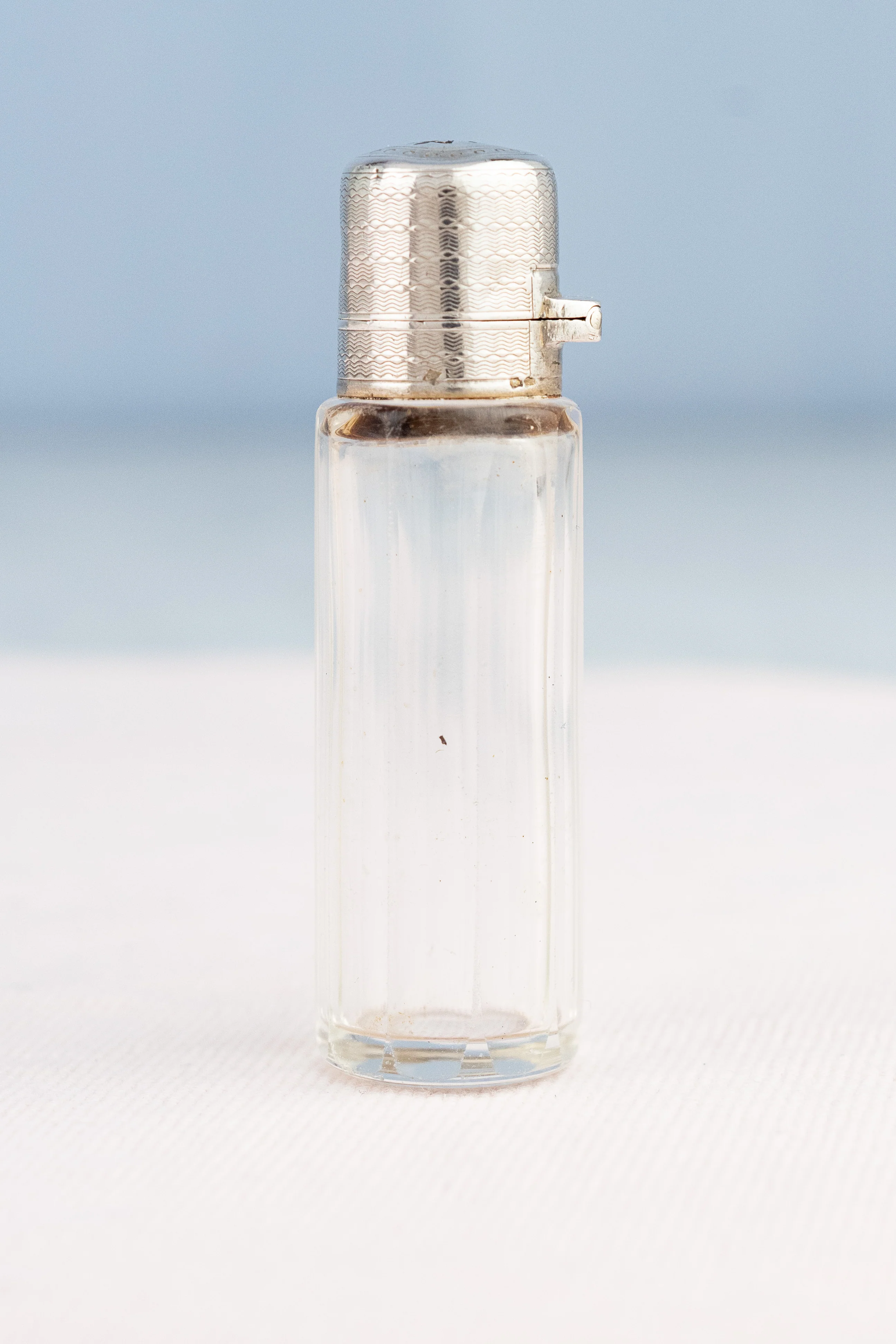 Antique French Sterling and Glass Petite Bottle - Image 7
