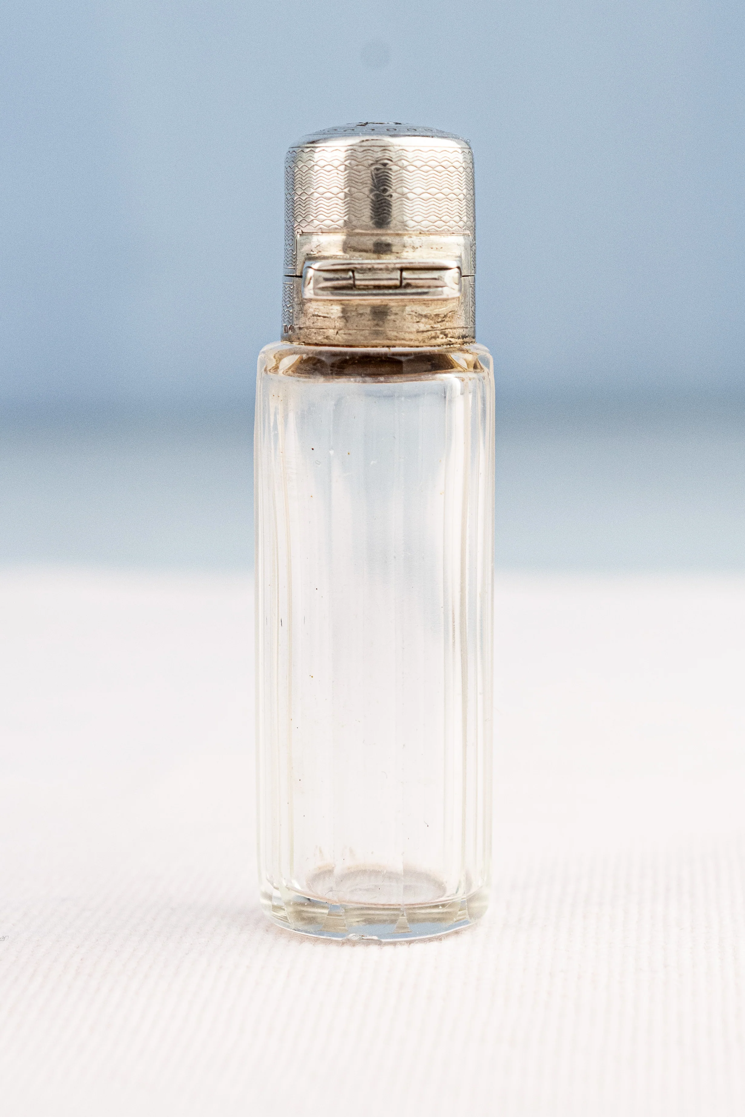 Antique French Sterling and Glass Petite Bottle - Image 8