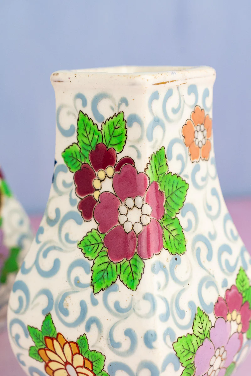 Antique French Butterfly Vase Pair - Image 10
