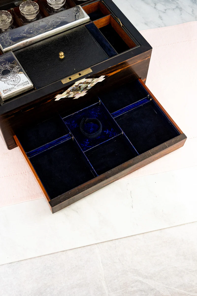 Victorian Rosewood Traveling Box - Image 11