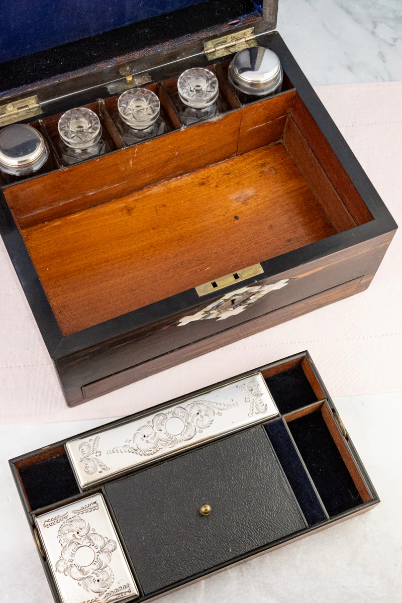 Victorian Rosewood Traveling Box - Image 13