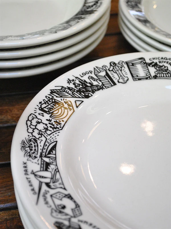 Chicago Skyline Dinner Plate - Image 4