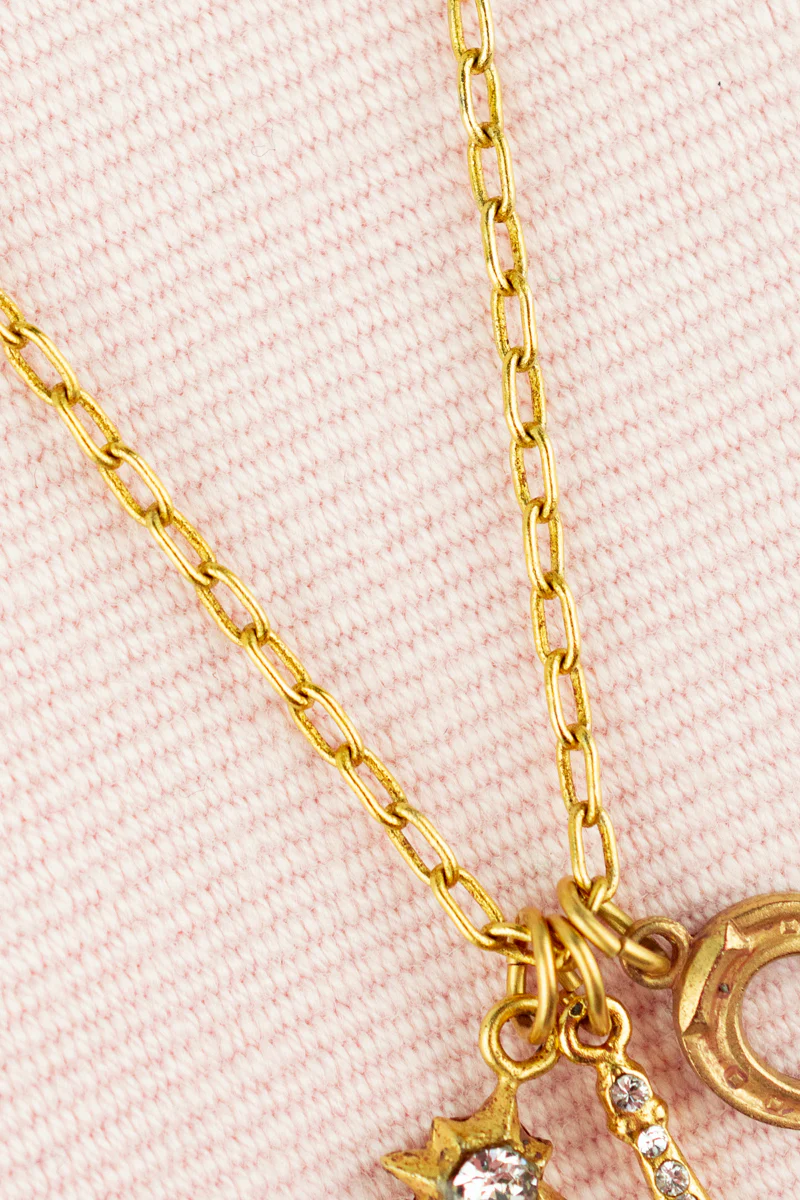 Golden Eiffel Tower Charm Necklace - Image 4