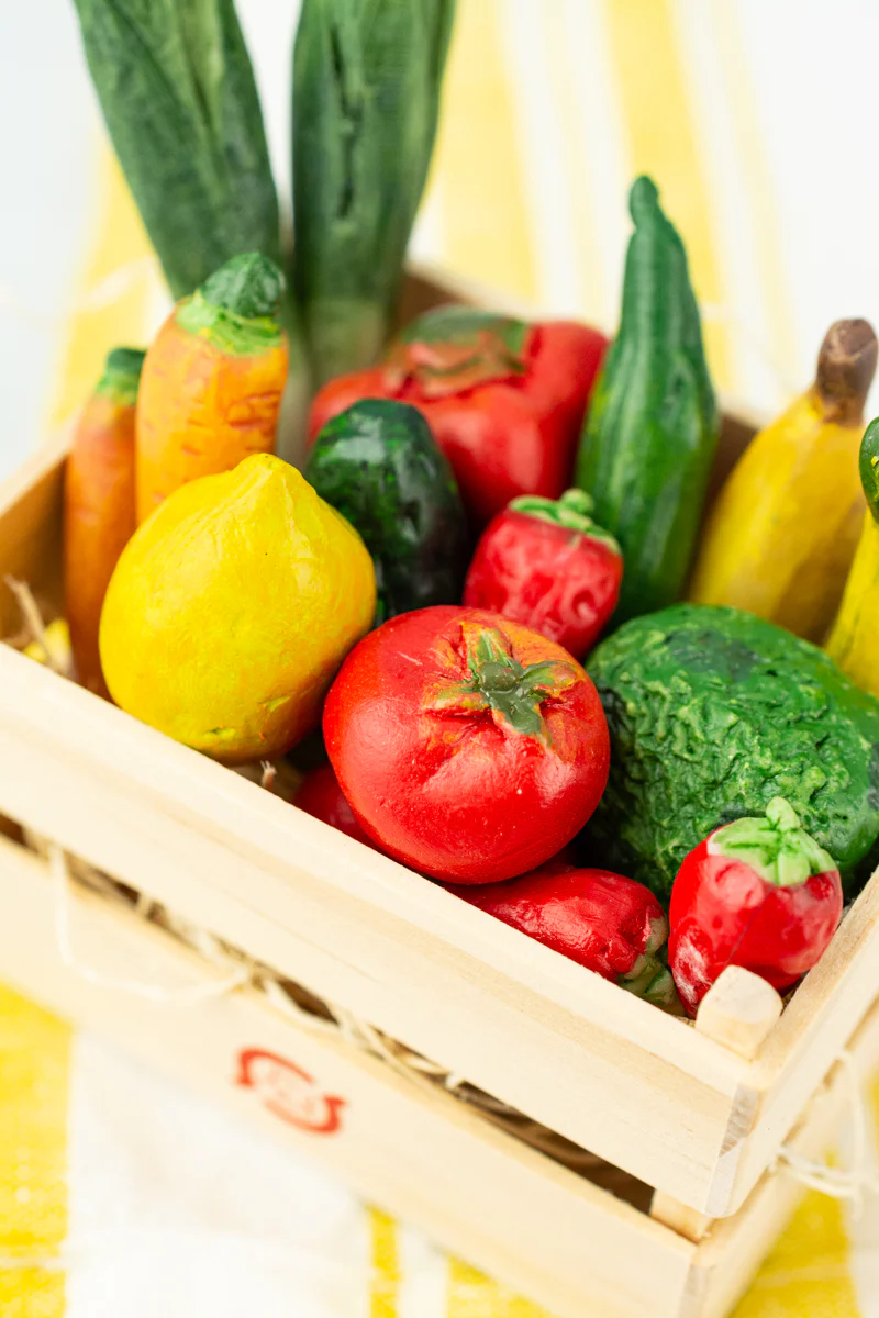 Danish Crate of Miniature Fruits and Veggies - Image 3