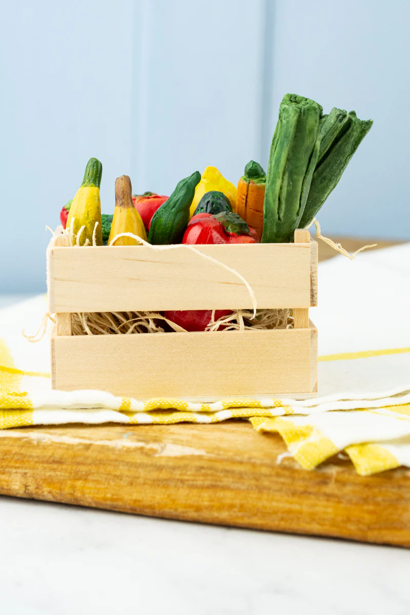 Danish Crate of Miniature Fruits and Veggies - Image 5