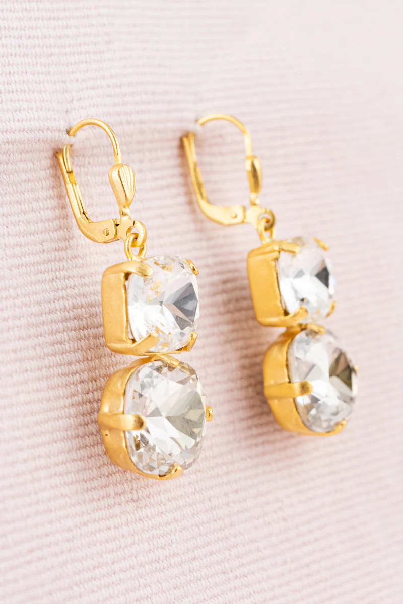 Double Stone Earrings - Image 3