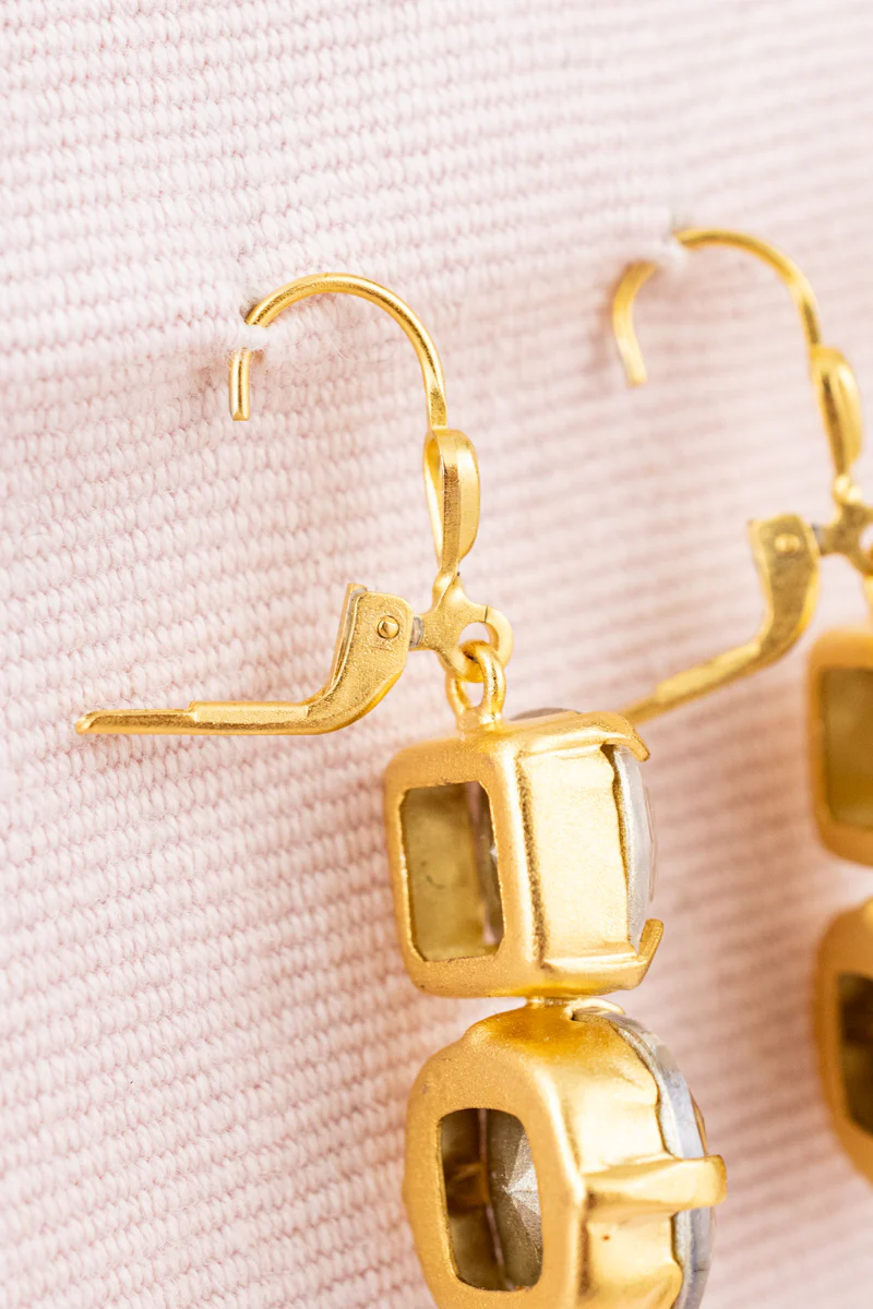 Double Stone Earrings - Image 5