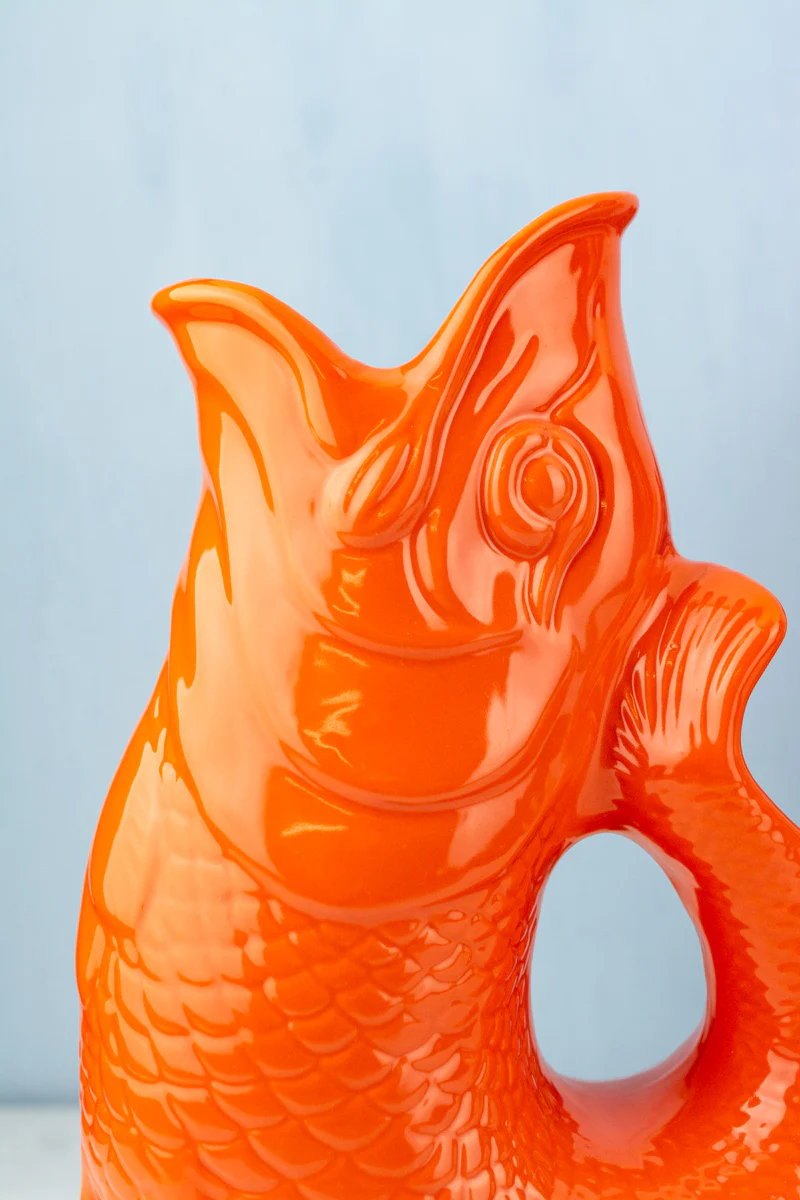 English Ceramic Fish Gluggle Jug - Image 11