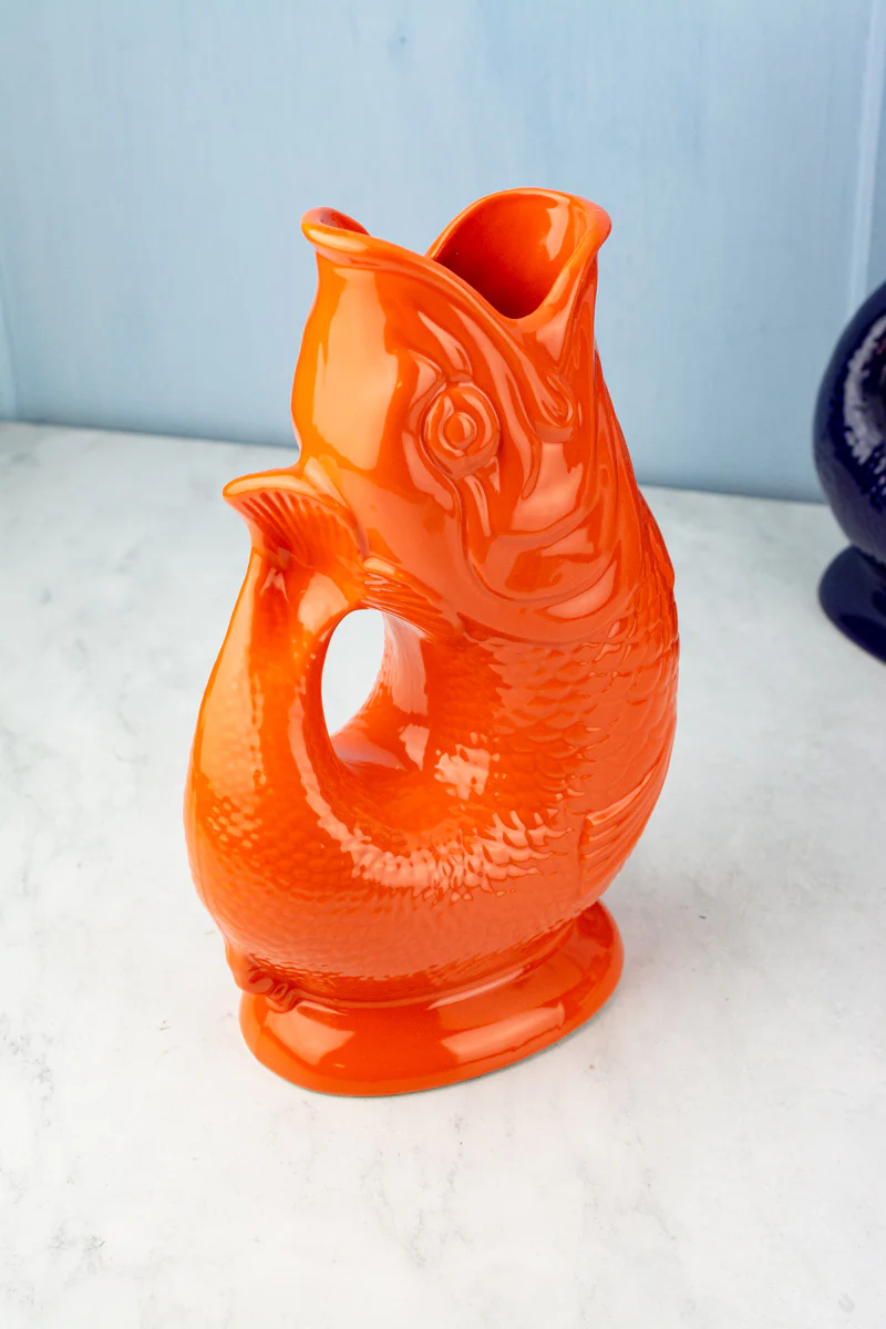 English Ceramic Fish Gluggle Jug - Image 15