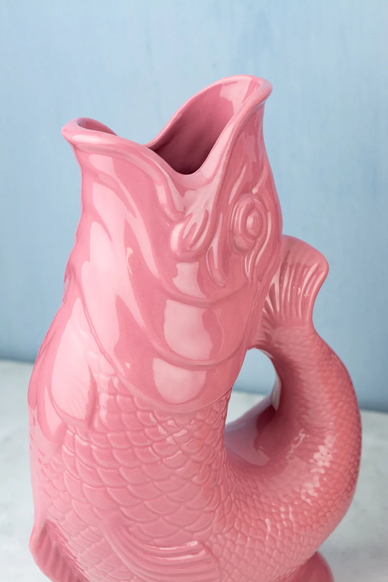 English Ceramic Fish Gluggle Jug - Image 18