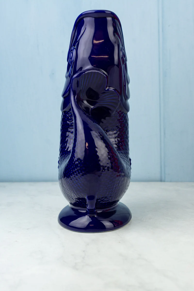 English Ceramic Fish Gluggle Jug - Image 6