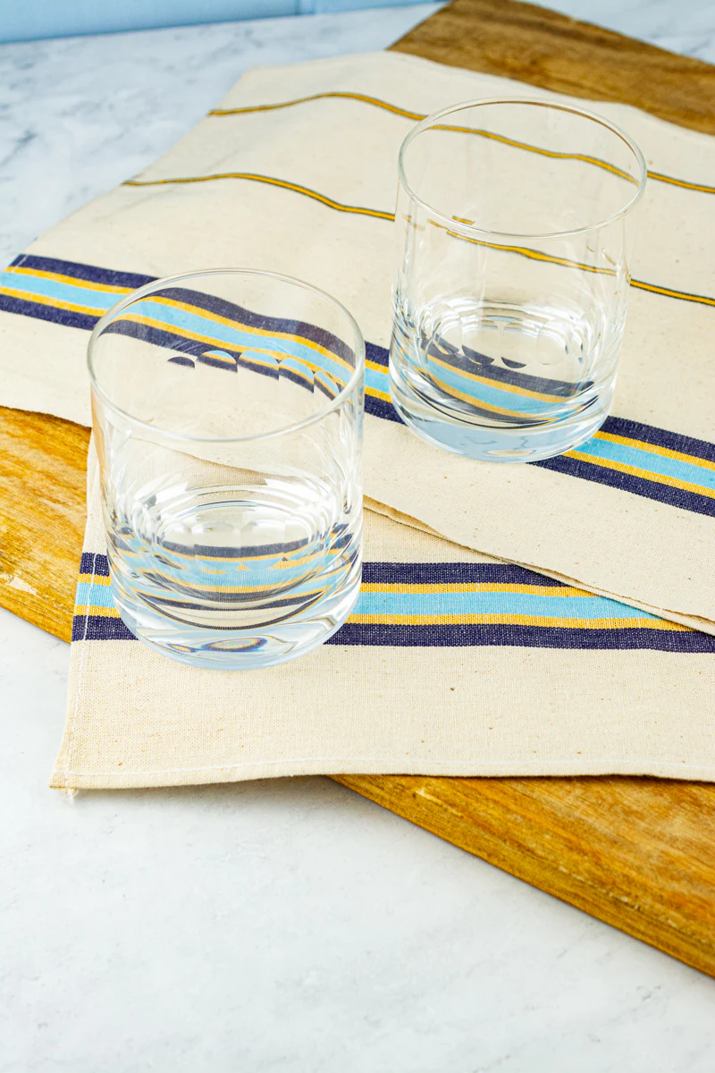 English Hand-Engraved Rocks Glasses - Set of 2 - Image 4