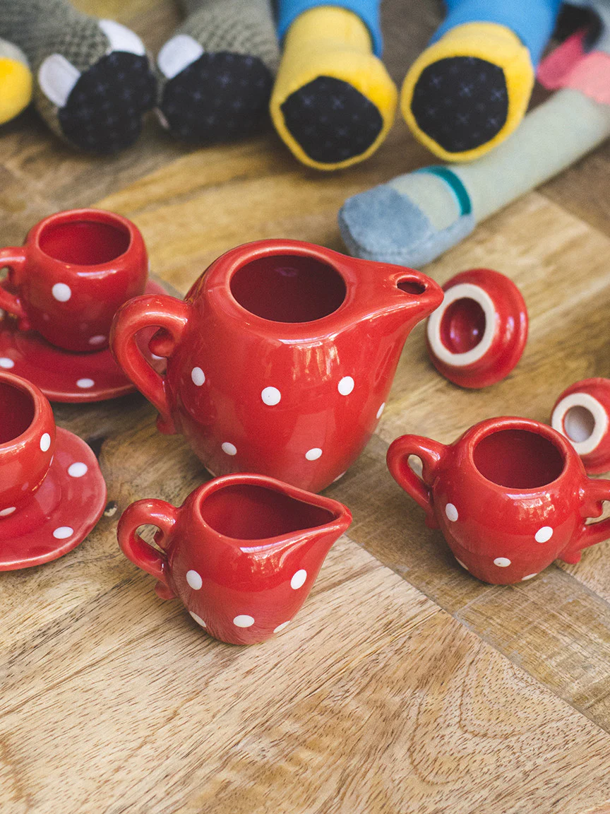 French Ceramic Tea Set - Image 4