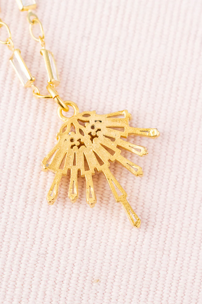French Crystal Chain Necklace - Image 6