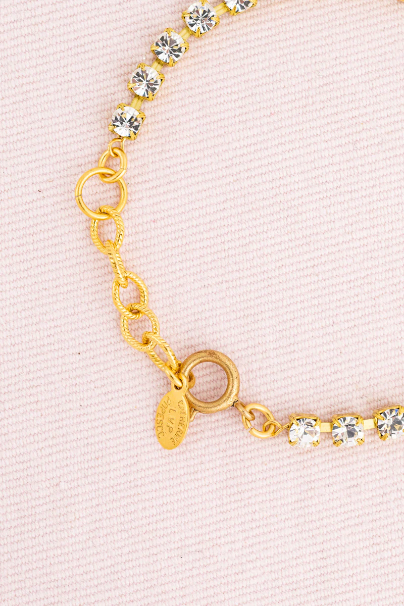 French Cushion Cut Crystal Bracelet - Image 4