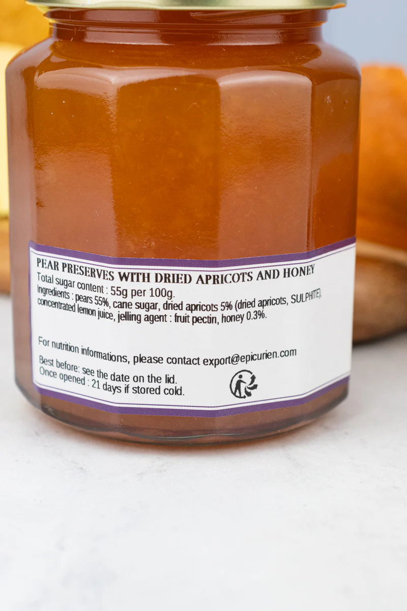 French Pear Jam with Dried Apricots and Honey - Image 3