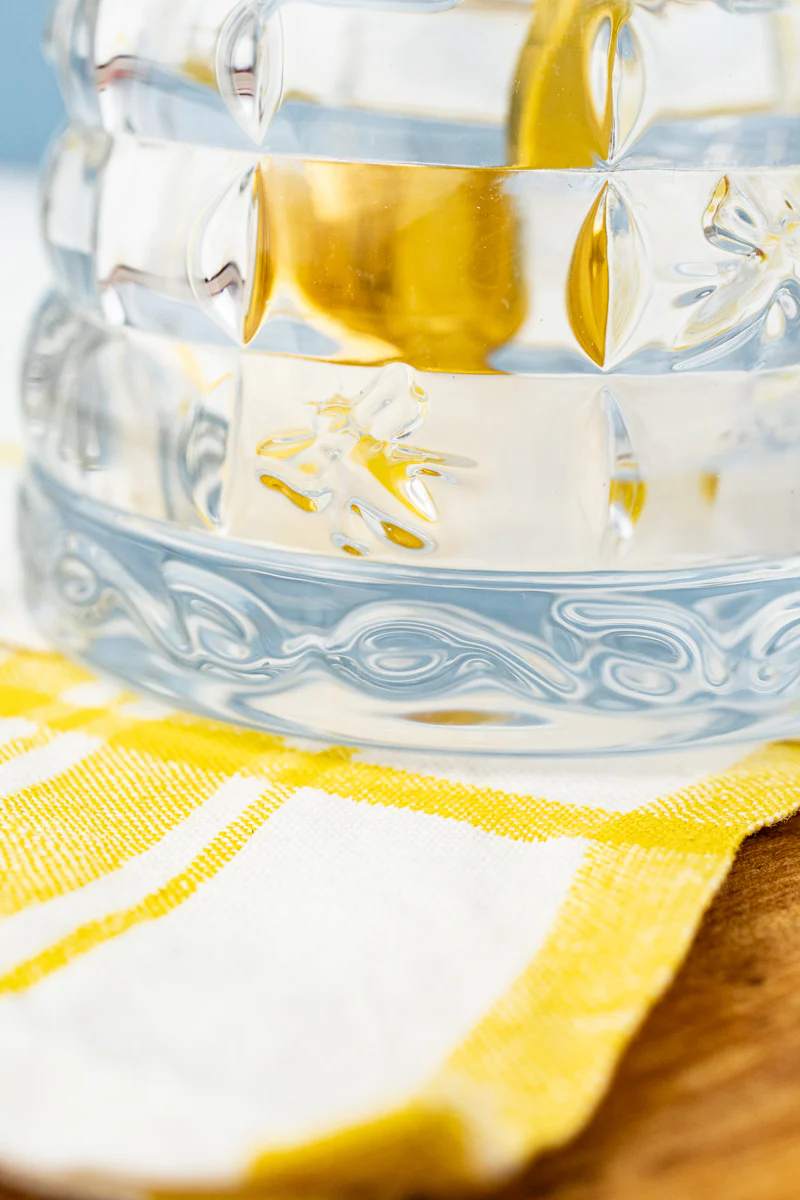 Glass Honey Pot with Golden Bee Spoon - Image 5