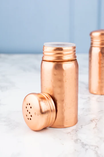 Hammered Copper Salt and Pepper Set - Image 4