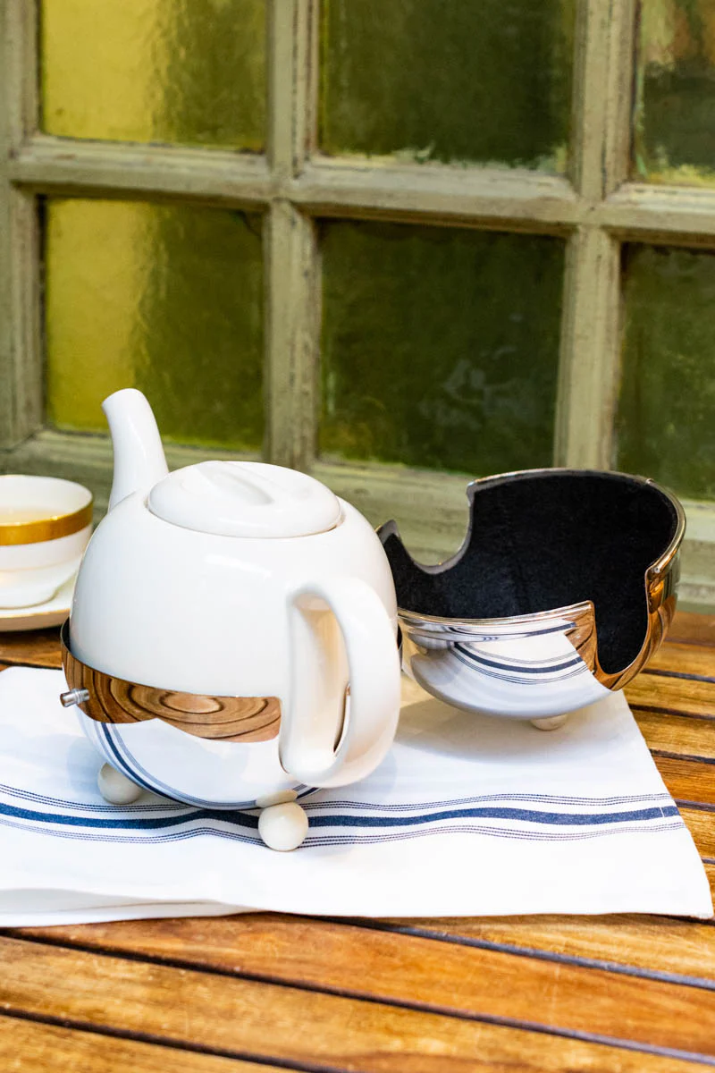 Mariage Frères Art Deco Large Insulated Teapot - Image 4