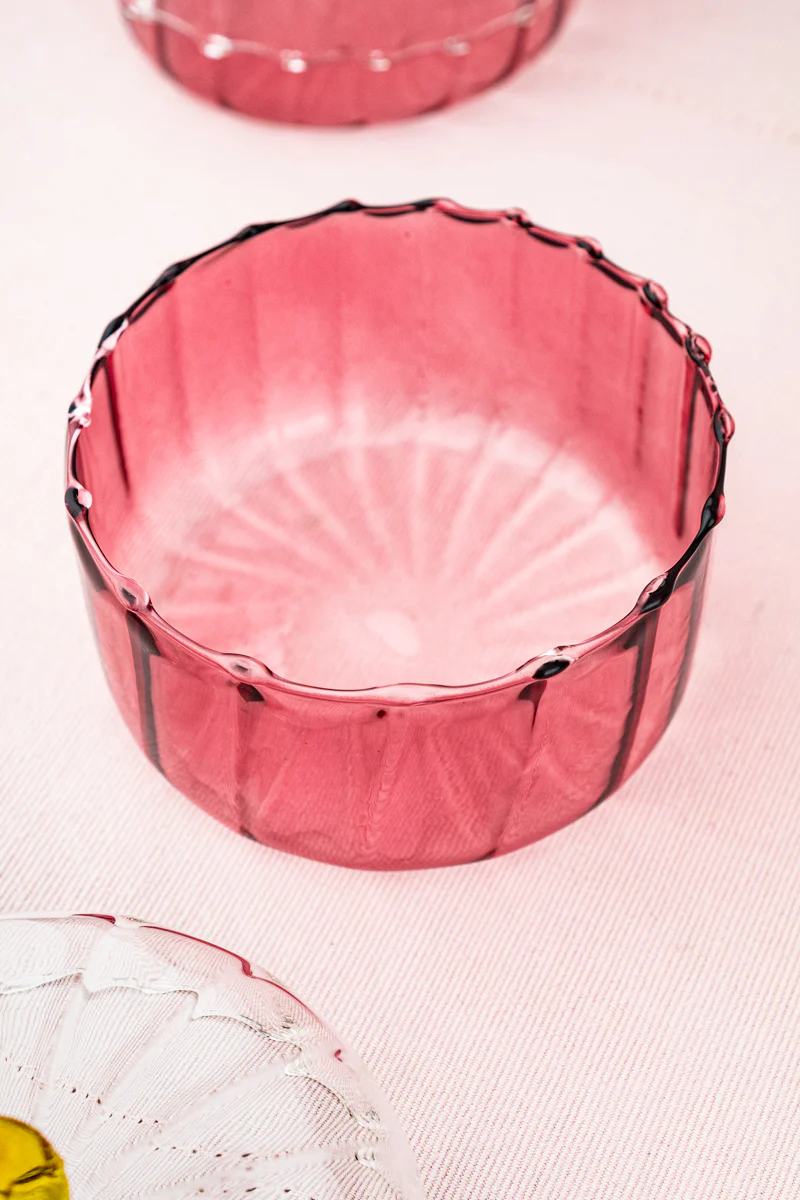 Pink Glass Jar with Lid - Image 7