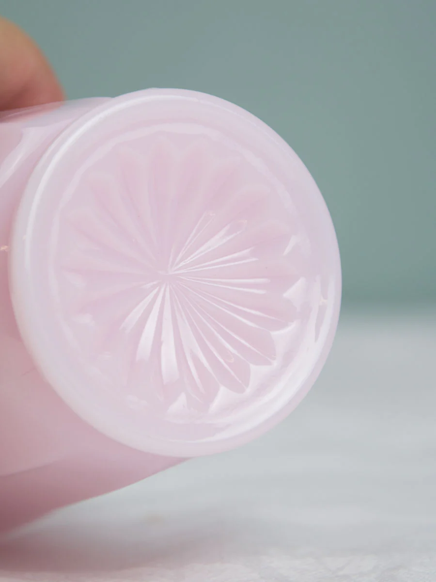 Pink Milk Glass Panel Tumbler - Image 3