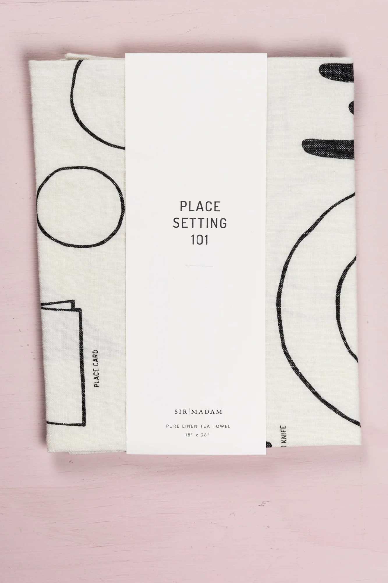 Place Setting 101 Linen Tea Towel - Image 8