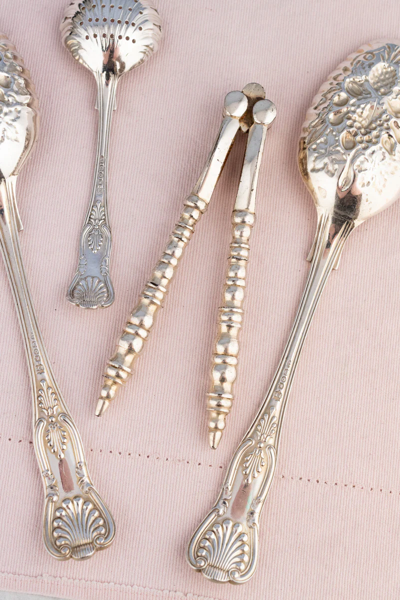 Victorian Silverplate Fruit & Nut Serving Set - Image 7