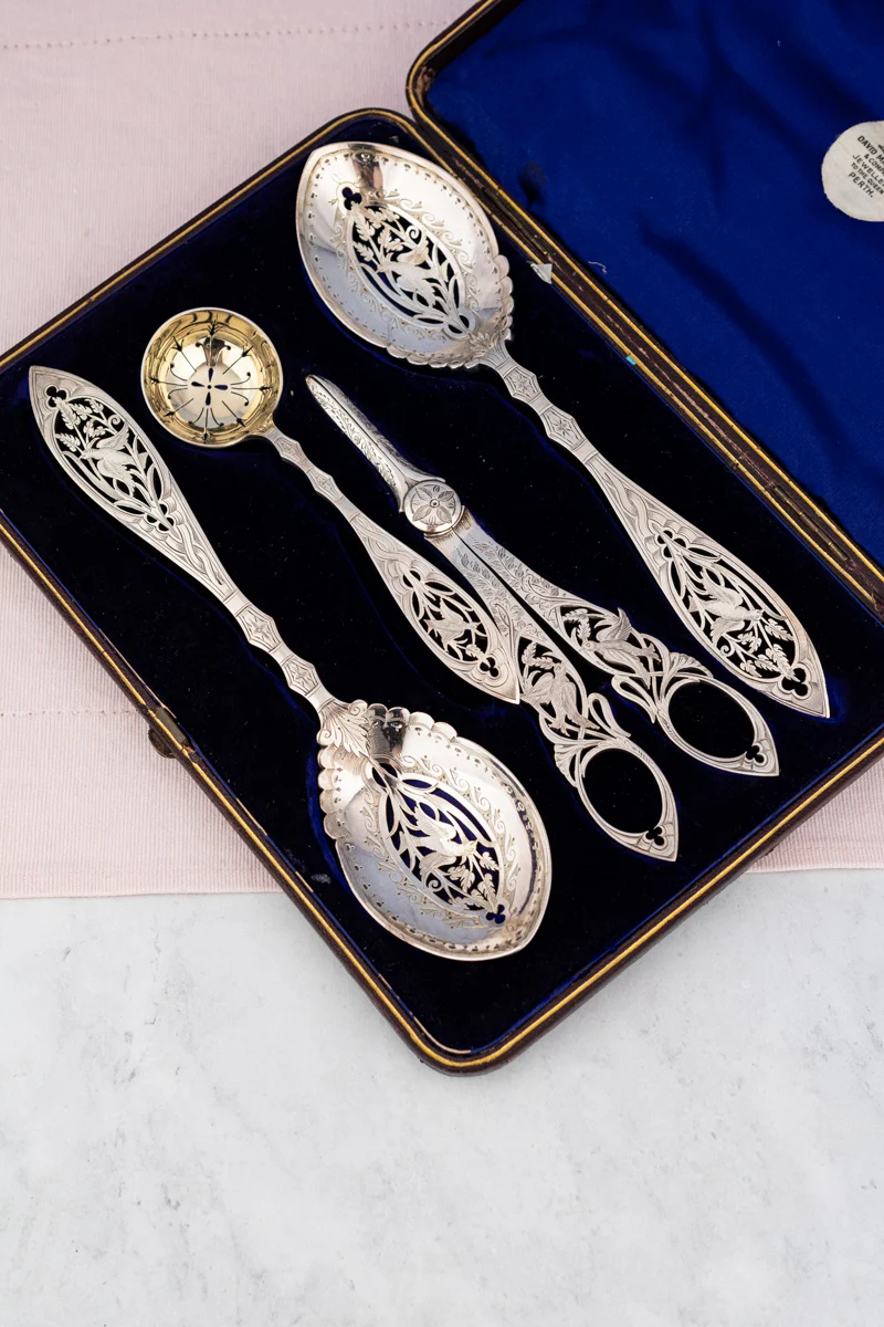 Scottish Victorian Silverplate Serving Set - Image 3