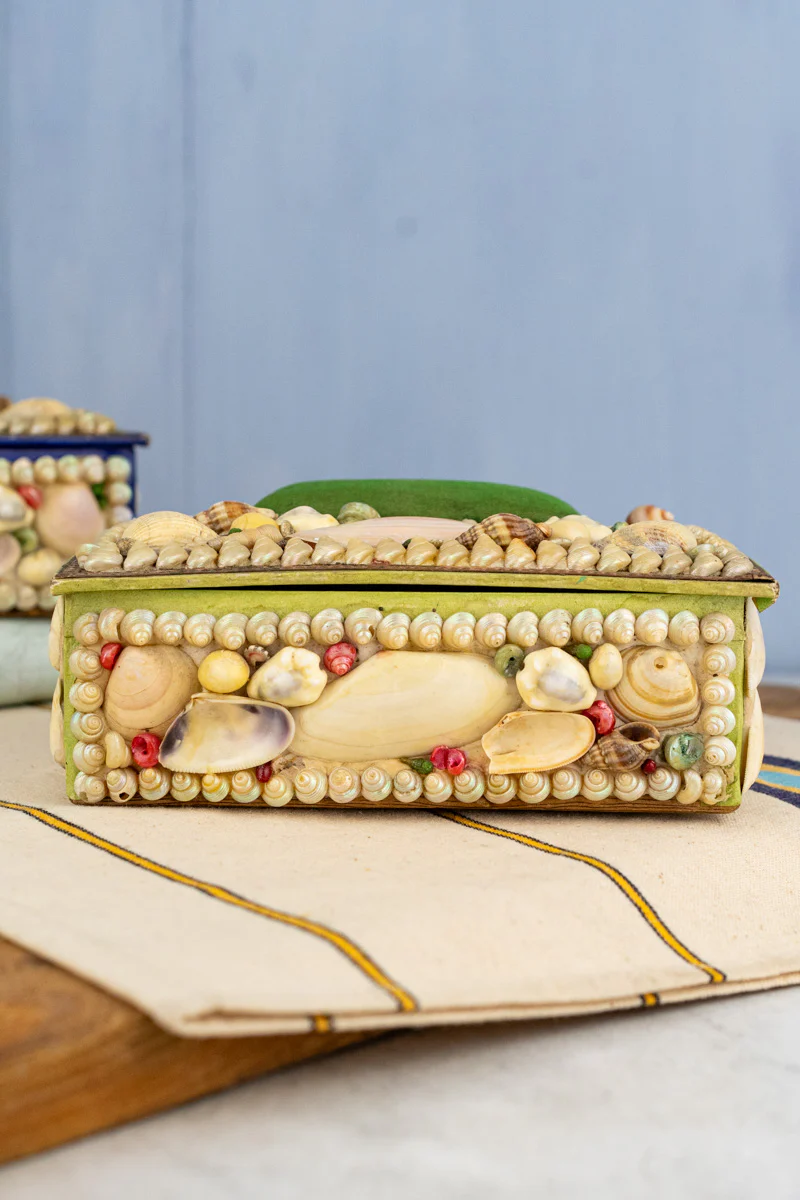 Vintage French Cherbourg Shell Box - Image 10