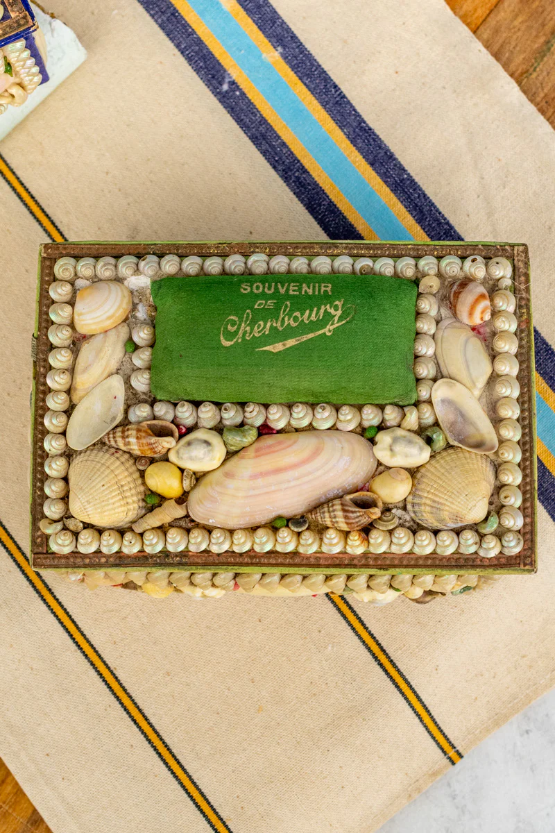 Vintage French Cherbourg Shell Box - Image 11