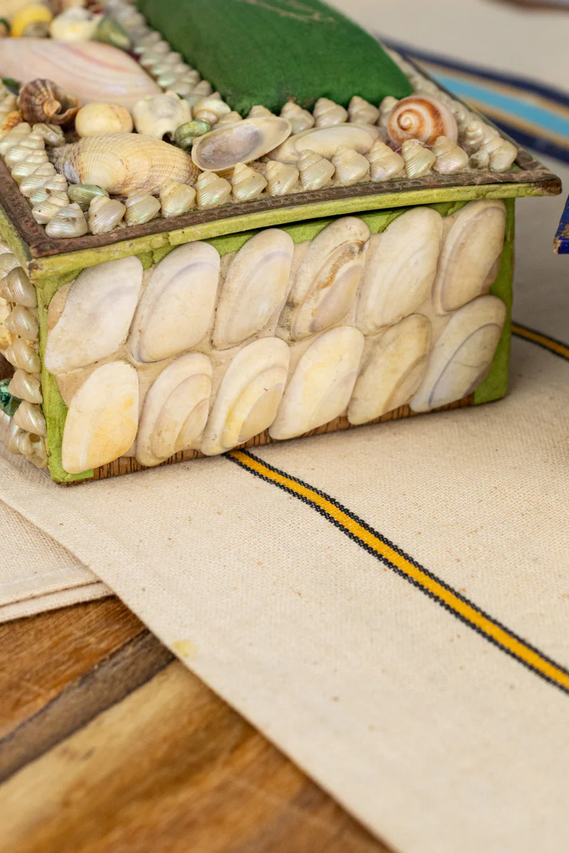 Vintage French Cherbourg Shell Box - Image 13