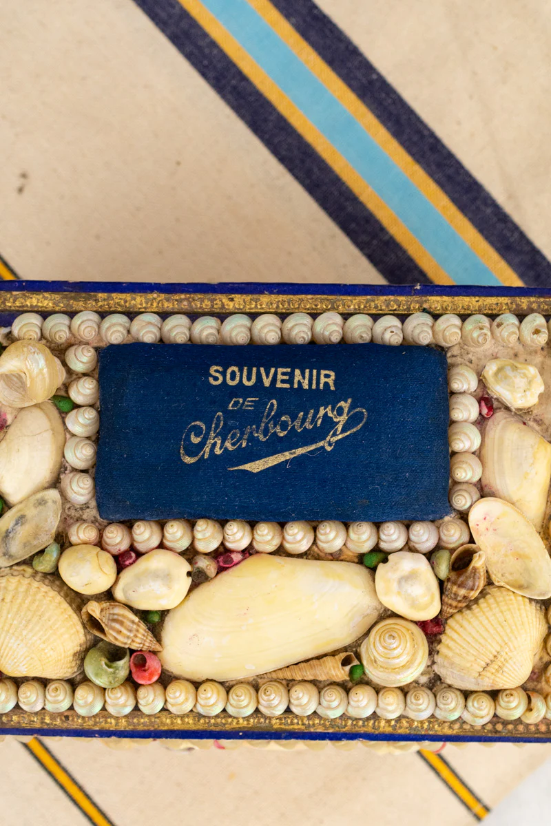 Vintage French Cherbourg Shell Box - Image 5