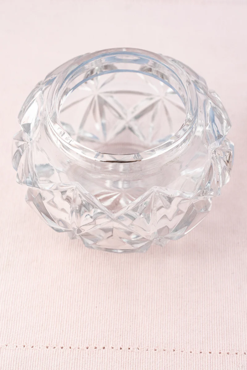 Vintage Glass and Silverplate Sugar Bowl - Image 17