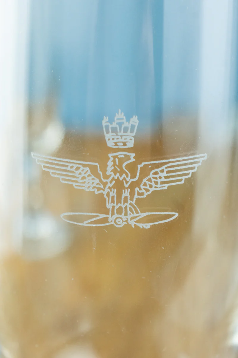 Vintage Italian Air Force Champagne Flute - Image 4