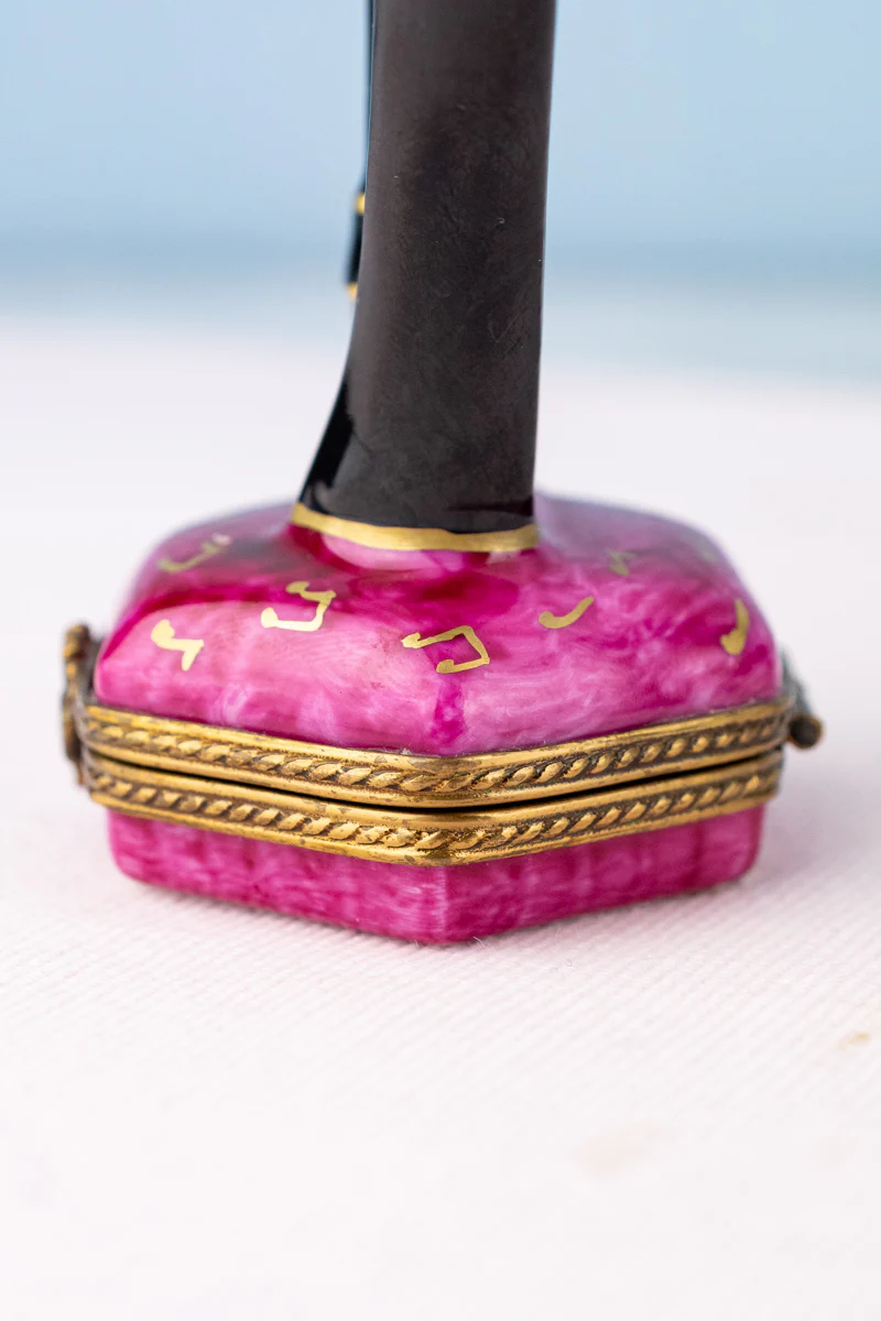 Vintage Limoges Harp Trinket Box - Image 8