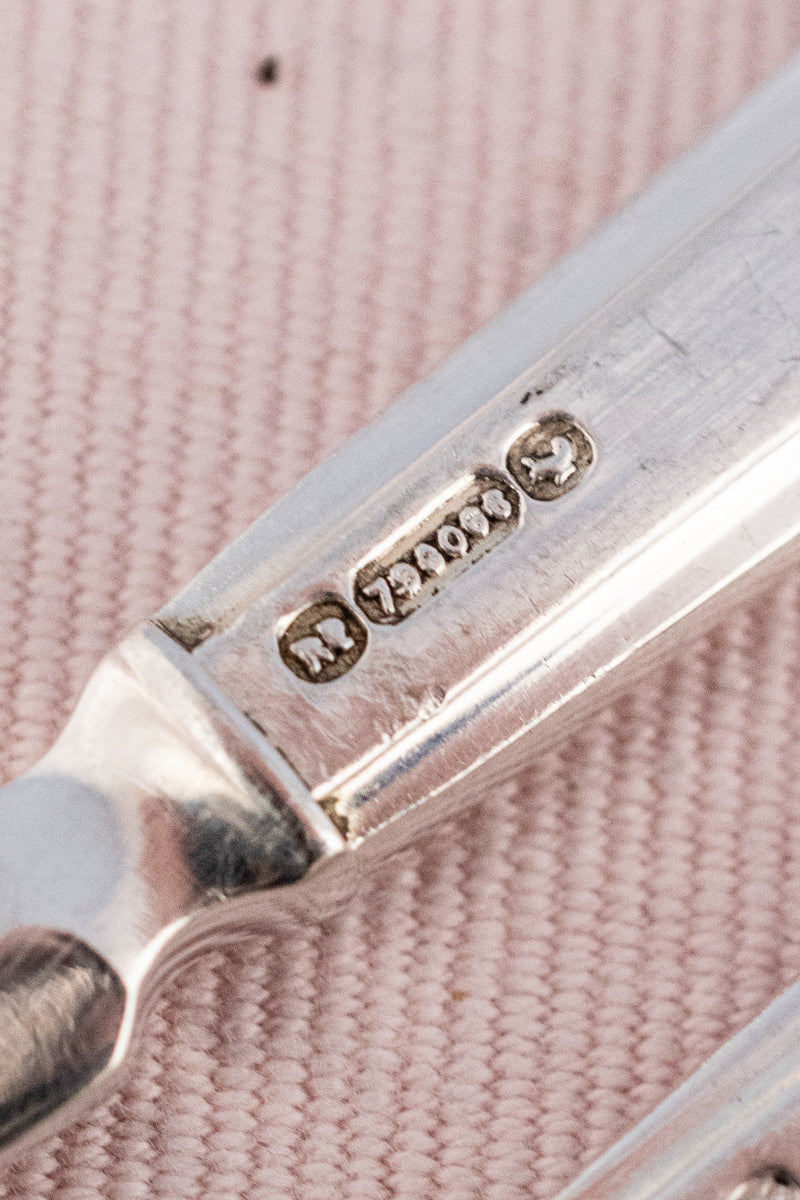 Vintage Silverplate Cunard White Star Line Fork & Knife Set - Image 15