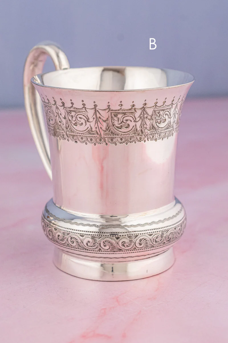 Vintage Silverplate English Mugs (Prices Vary!) - Image 9